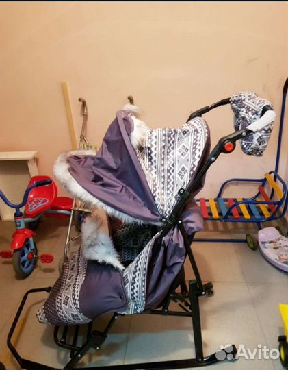 Коляска санки