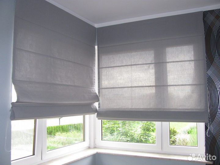 Римские шторы на электроприводе на заказ