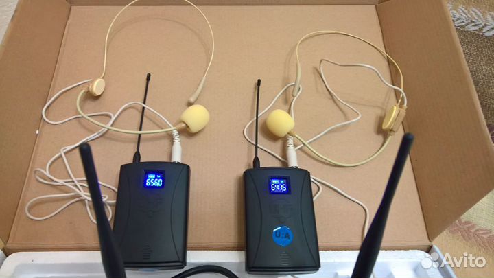 Радиосистема с двумя головными гарнитурмикрофонами