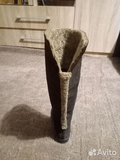 Сапоги женские зимние 39 натуральная замша