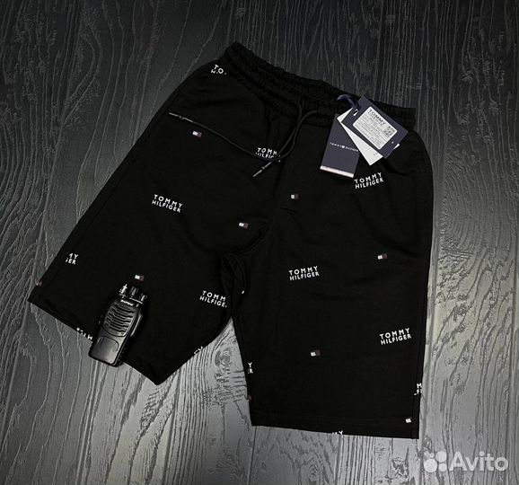 Мужские шорты новые черного цвета хлопок