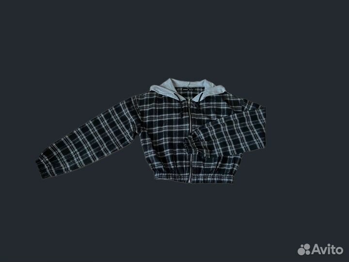 Зип худи укороченное