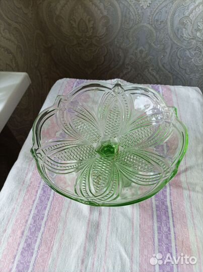 Ваза цветное стекло СССР