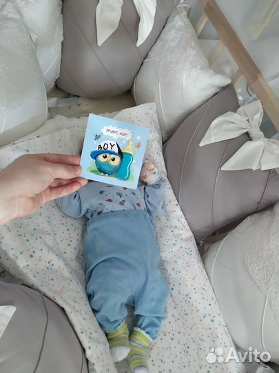 Бортики в кроватку и балдахин комплект