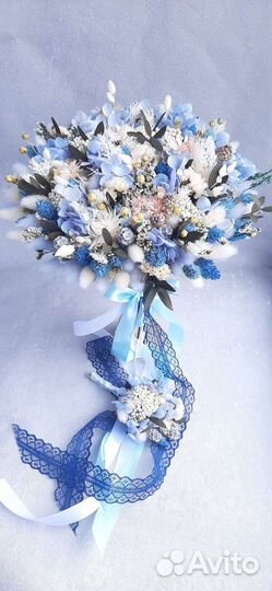 Букет из сухоцветов и лаванды