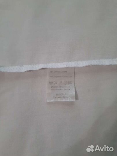 Рубашка белая peplos для мальчика размер 134-140