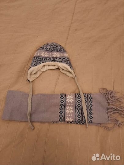 Комплект шапка и шарф для мальчика