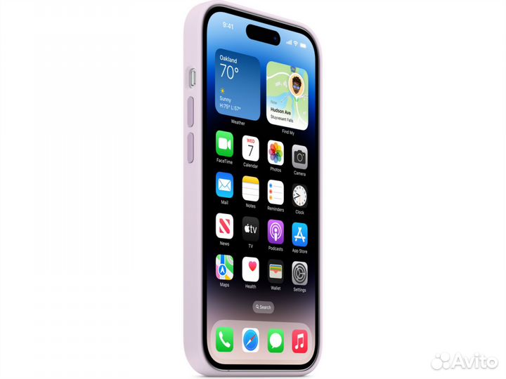 Клип-кейс iPhone 14 Silicone Case Soft Touch lilac