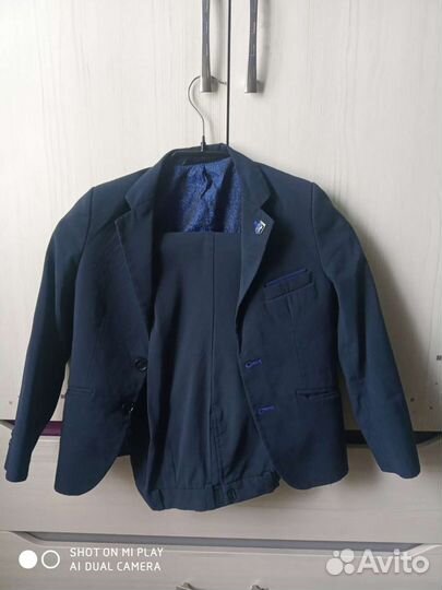 Школьный костюм для мальчика 122 синий