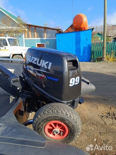 Лодочный мотор suzuki 9.9+лодка Ривьера 3400
