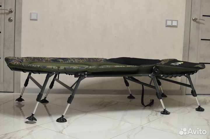 Раскладушка, карповая, кровать 8 ног, 200 кг
