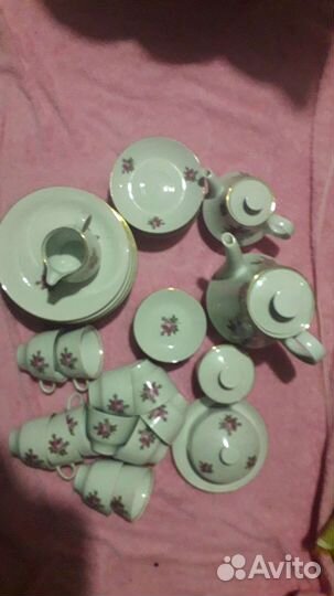 Чайный сервиз роза гдр кольдиц