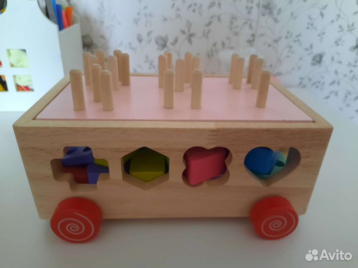 Сортер, пирамидка, каталка с колёсами