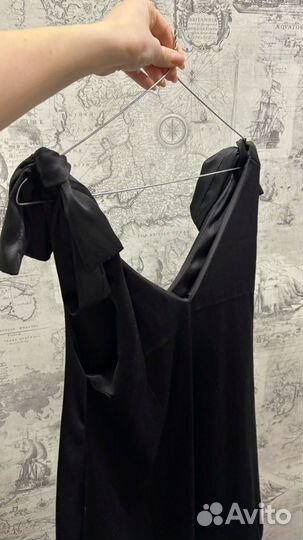 Платье черное шелковое 42