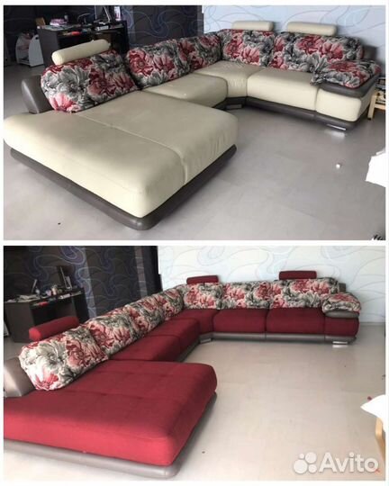 Перетяжка, ремонт мягкой мебели