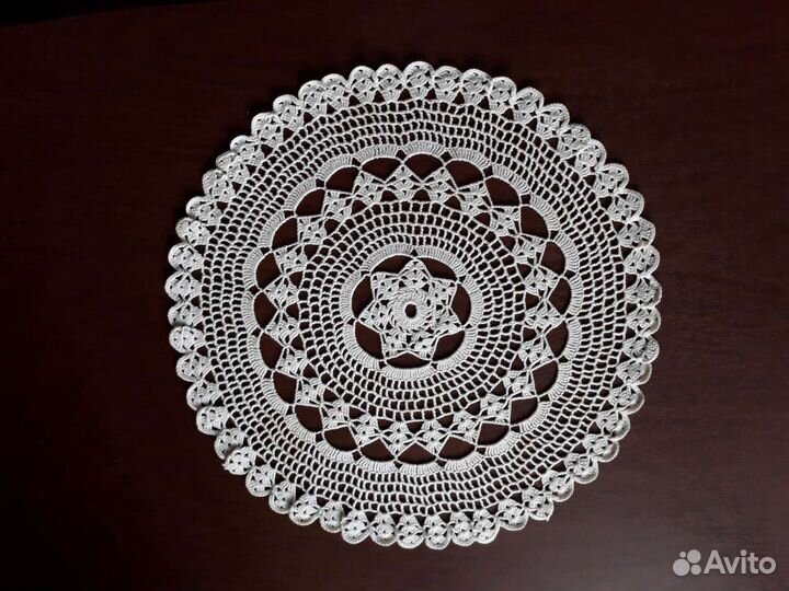 Салфетки ажурные вязаные