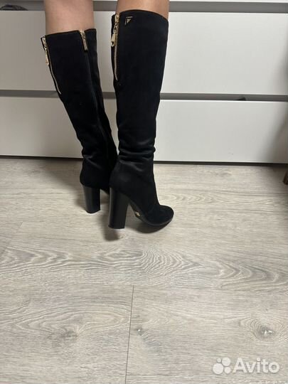 Сапоги замша весна