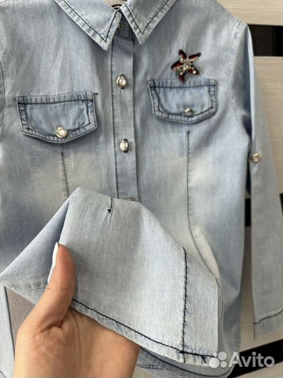 Стильная рубашка на девочку