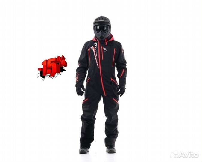 Комбинезон DragonFly Extreme 2020,XXL, черно-красн