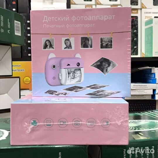 Детский фотоаппарат с моментальной печатью