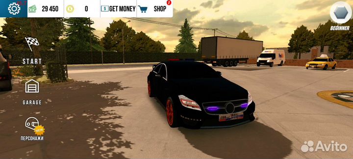 Машина из игры в кар паркинг цлс с мигалками,фсо