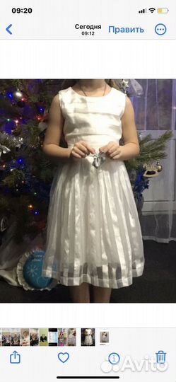 Платье праздничное для девочки 4-6 лет