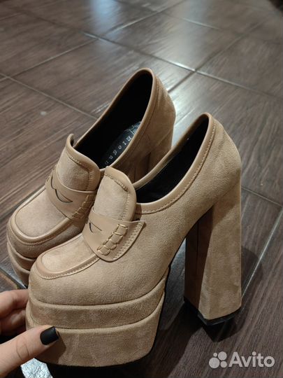 Ботильоны туфли на высоком каблуке и платформе 35