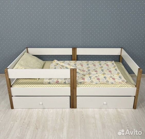 Детская кровать от 2 лет с бортиками