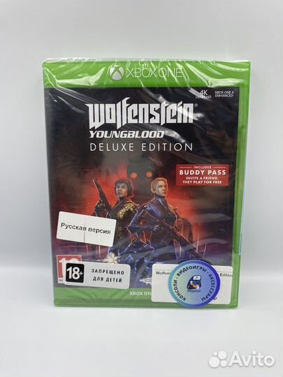 Wolfenstein Youngblood Deluxe Ed xbox one(руc) нов