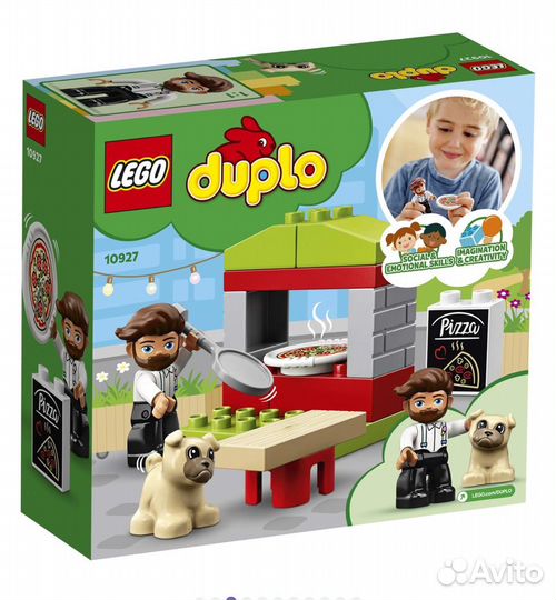 Lego duplo поезд цифры, пиццерия, пожарка