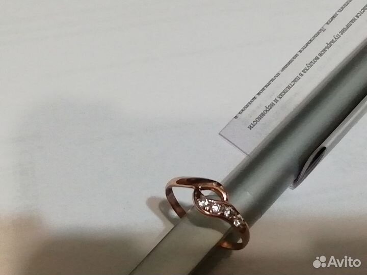 Золотое кольцо женское 585 размер17