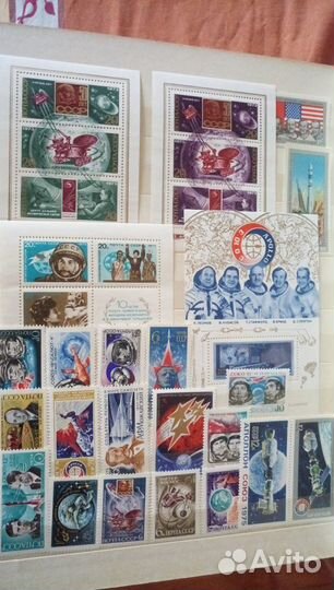 Марки СССР Транспорт Фауна Космос Спорт 1973-75г З