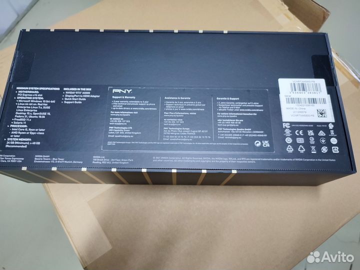 Видеокарта nvidia RTX-A5000