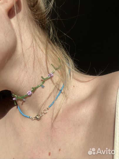 Чокер из бисера