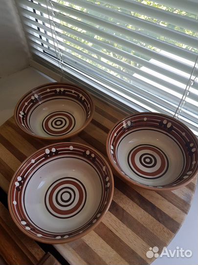 Тарелки керамические 3шт