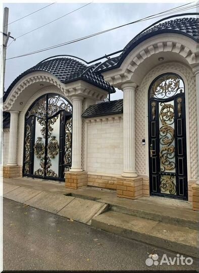 Кованые ворота и калитка