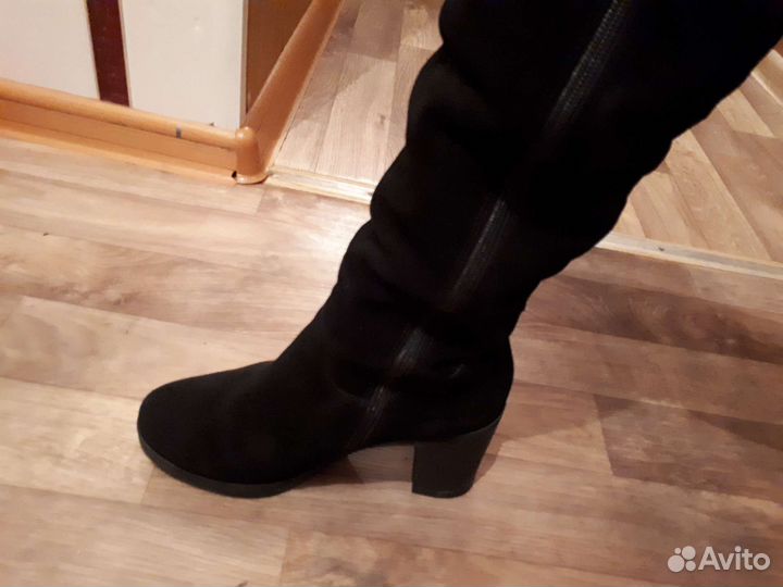 Сапоги замша 39р