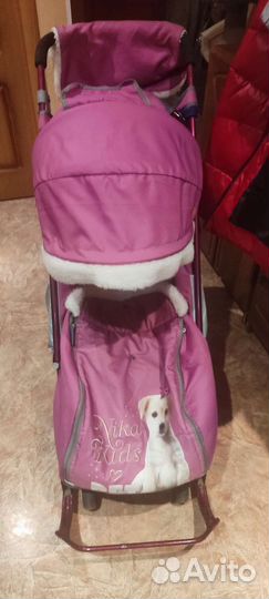 Детские санки коляска nika kids