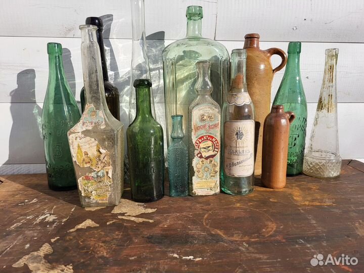 Старинные бутылки