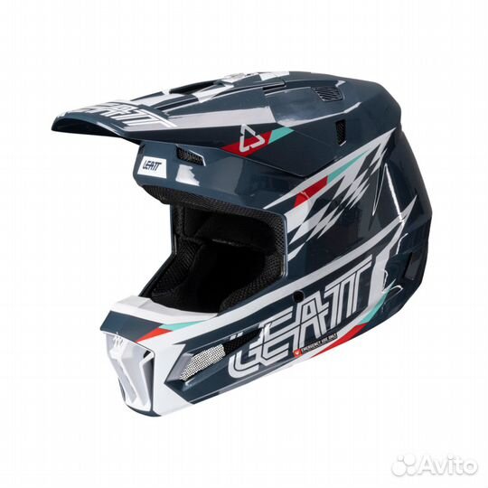 Мотошлем Leatt Moto 3.5 Helmet Kit (Blue, M, 2025