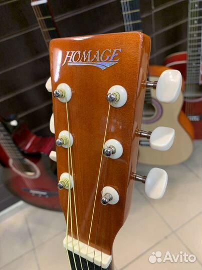Фольковая гитара с вырезом homage LF-3800CT