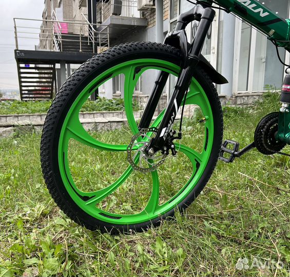 Велосипед складной на литых дисках