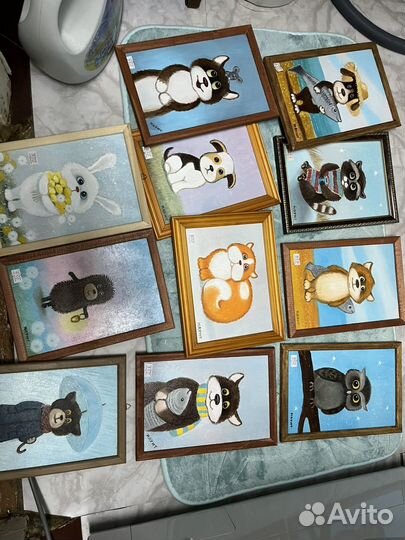 Интерьерная картина маслом оргалит