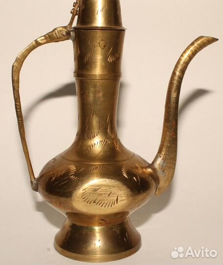Винтажный Латунный Кувшин. Кумган. Восток. Ретро