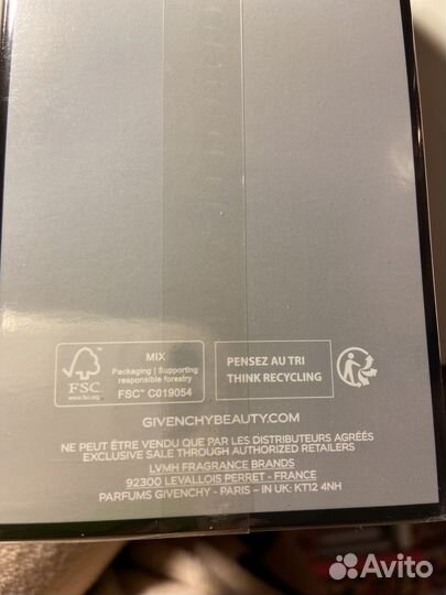 Мужская парфюмированная вода Givenchy