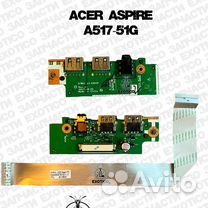 Acer A517-51G Плата USB + шлейф