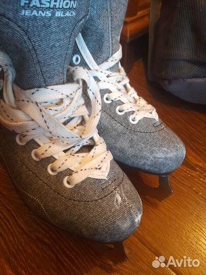 Коньки фигурные р. 32, 22 см по стельке