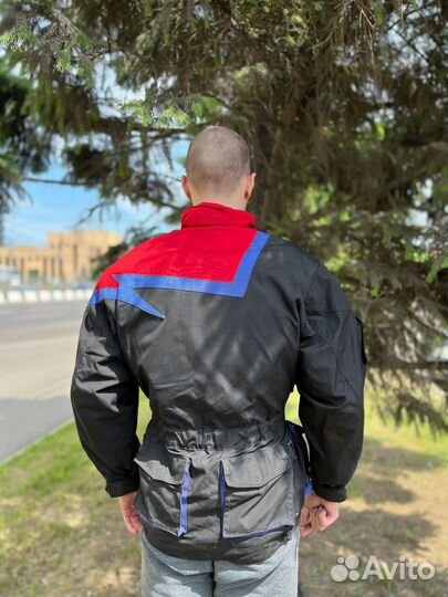 Мото куртка текстиль с пробегом S