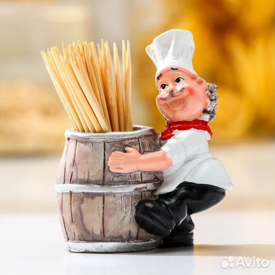 Подставка под зубочистки «Поварёнок», в комплекте