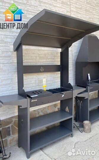 Мангал с крышей